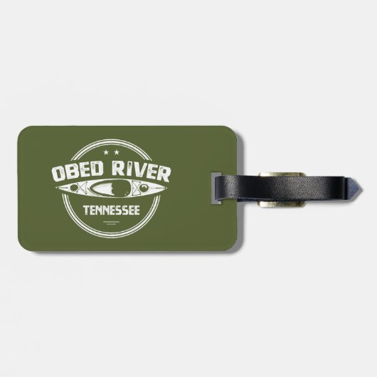 Obed River Tennessee Kayaking Gepäckanhänger (Rückseite horizontal)