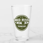 Obed River Tennessee Kayaking Glas (Vorderseite)