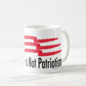 Obedience Patriotismus Kaffeetasse (VorderseiteRechts)