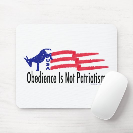 Obedience Patriotismus Mousepad (Mit Mouse)