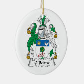O'Beirne Familienwappen Keramikornament (Rechts)