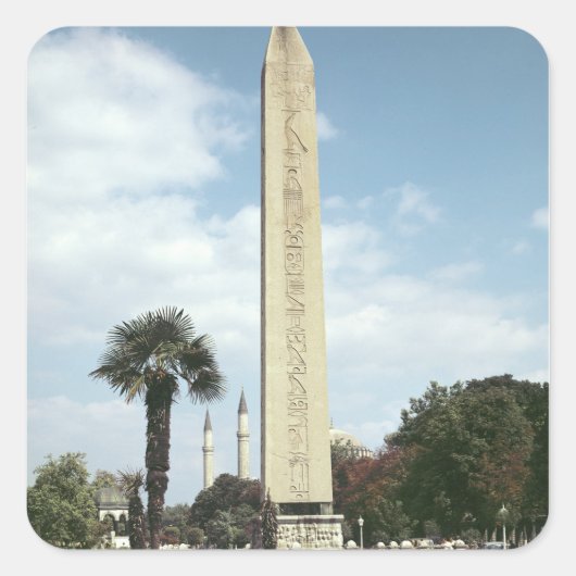 Obelisk, Theodosius I, mit römischer Basis Quadratischer Aufkleber (Vorderseite)