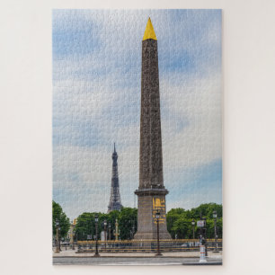 Obelisk und Eiffelturm von la Concorde - Paris Puzzle