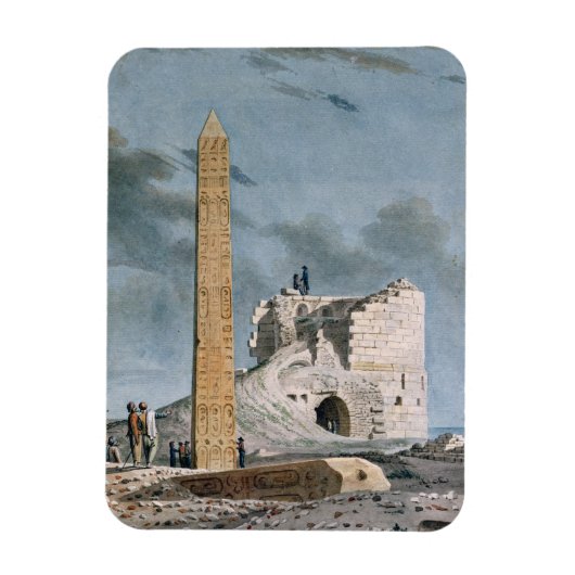 Obelisk von Cleopatra (ohne Papier) Magnet (Vertikal)