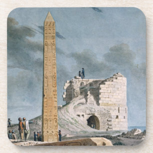 Obelisk von Kleopatra (w/c auf Papier) Getränkeuntersetzer