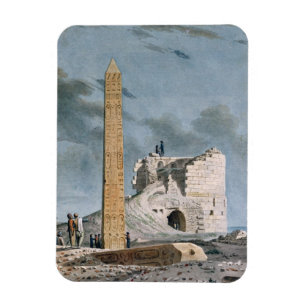 Obelisk von Kleopatra (w/c auf Papier) Magnet