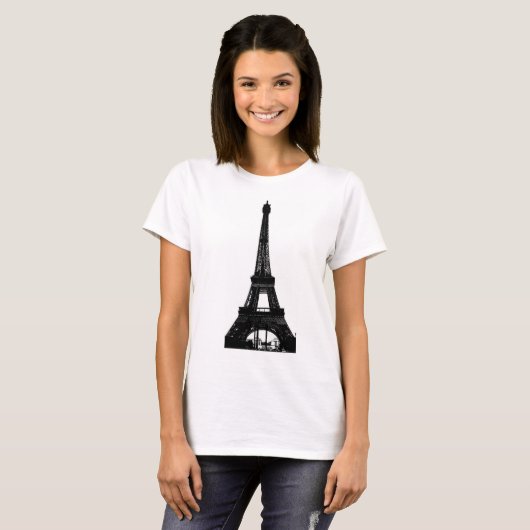 Oben am Eiffelturm T-Shirt (Vorne ganz)