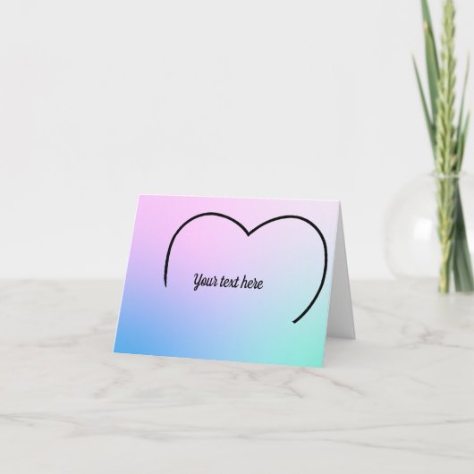 Oben am Herzen auf einer Pastelltafel (Vorderseite)