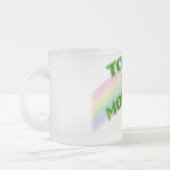Oben am Morgen gläserne Tasse (Links)