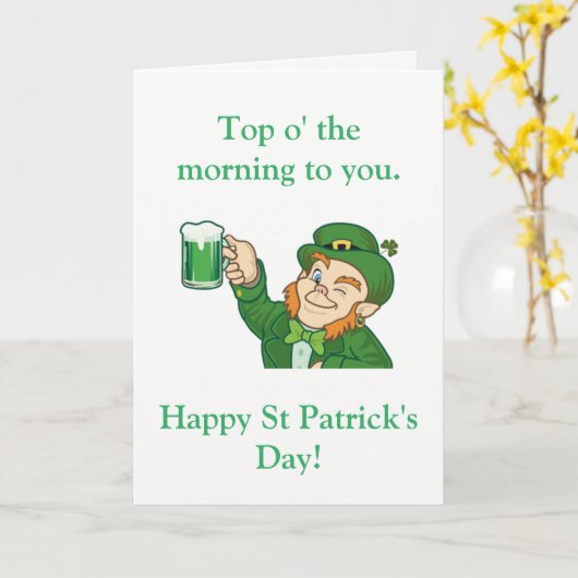 Oben am Morgen Karte (Gelbe Blume)