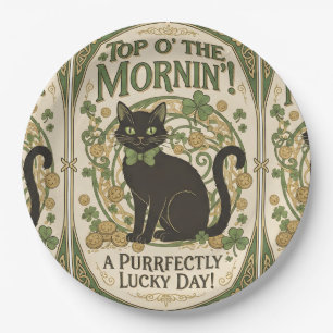 Oben am Morgen - St. Patrick's Day Pappteller