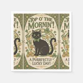 Oben am Morgen - St. Patrick's Day Serviette