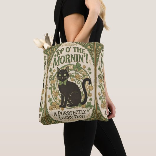 Oben am Morgen - St. Patrick's Day Tasche (Von Nahem)