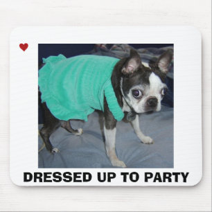 OBEN ANGEKLEIDET ZUM PARTY MOUSEPAD