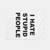 Oben, das sagt - ich hasse gestohlene Leute lustig Fleecedecke (Vorderseite (Horizontal))