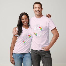 Oben der Rainbow-Connection T-Shirt