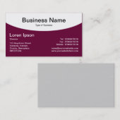 Oben gebogen - tiefe Kriminalität Visitenkarte (Vorne/Hinten)