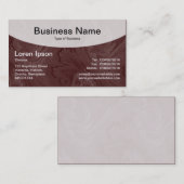 Oben gedreht - Dunkelbraun Visitenkarte (Vorne/Hinten)