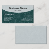 Oben gedreht v3d - Dunkle Moosgrün Visitenkarte (Vorne/Hinten)