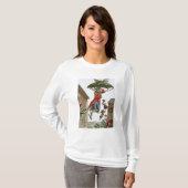 Oben gehalten durch Regenschirme und T-Shirt (Vorne ganz)