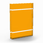 Oben gelbe Streifen mit weißem Unterteil Fotoblock (Links)