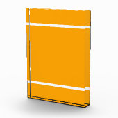 Oben gelbe Streifen mit weißem Unterteil Fotoblock (Rechts)