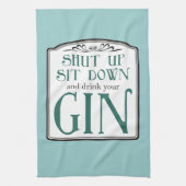 Oben geschlossen, sitzen Sie sich hin und trinken Geschirrtuch (Vertikal)