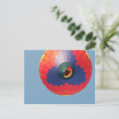 Oben: Heißluftballon Postkarte (Stehend Vorderseite)