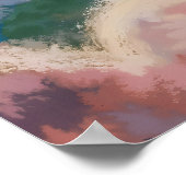 Oben - Malerische Illustration Stil Flugzeug Art Poster (Ecke)