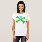 Oben mein Herz überqueren T-Shirt (Vorne ganz)