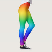 Oben mit Regenbogenrot, lila unten Leggings (Rechts)