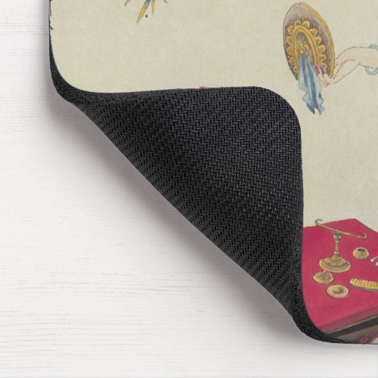 Oben morgens ankleiden mousepad (Ecke)