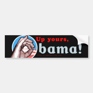 Oben, Obama Autoaufkleber