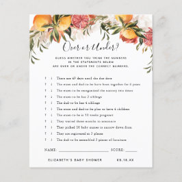 Oben oder darunter | Baby Showspiel