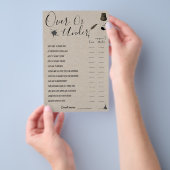 Oben oder darunter | Pen & Inkwell Duschkarte Flyer (Handgriff)