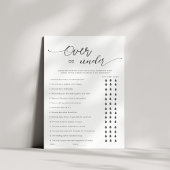 Oben oder unter Brautparty