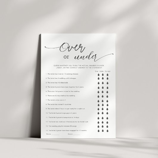 Oben oder unter Brautparty