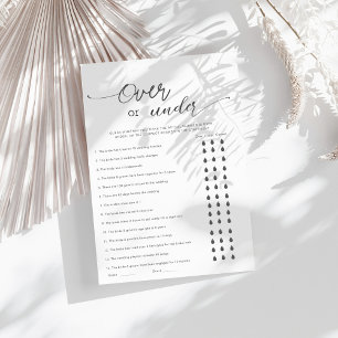 Oben oder unter Brautparty