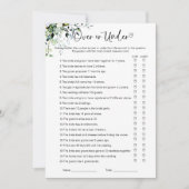 Oben oder unter Brautparty Einladung (Vorderseite)