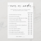 Oben oder unter Brautparty Programm (Vorderseite)