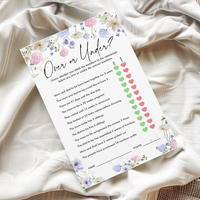 Oben oder unter dem Spiel | Baby Shower Game (Von Creator hochgeladen)