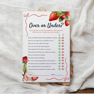 Oben oder unter dem Spiel Baby Shower Game