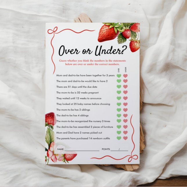 Oben oder unter dem Spiel | Baby Shower Game (Von Creator hochgeladen)