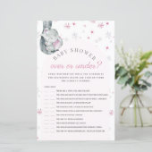 Oben oder unter einem Elephant Pink Baby Duschspie (Stehend Vorderseite)