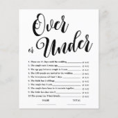 Oben oder unter einfachem Brautparty (Vorderseite)