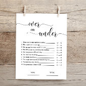 Oben oder unter einfachem Brautparty