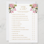 Oben oder unter rosa Brautparty Einladung (Vorderseite)