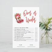 Oben oder unter Weihnachten Bridal Game (Stehend Vorderseite)