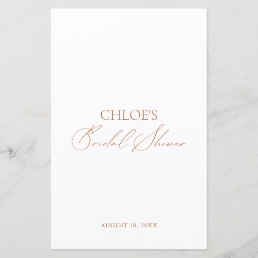 Oben oder unter? Weißes Brautparty-Spiel (Rückseite)