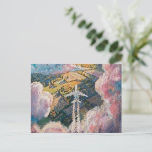 Oben Postkarte (Stehend Vorderseite)